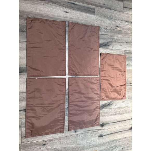 Set Of 5 Colorful Embroidered Patchwork Placemats 19" X 13" Kitchen Table Linens - Picture 3 of 5